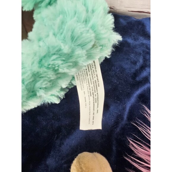 Fuzzy Friends Plush Teal Blue 6 Inch Bunny With Tags - Picture 3 of 6